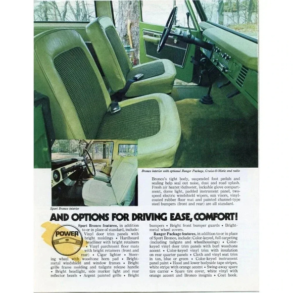VINTAGE 1976 Ford Bronco Salesman Sales Brochure Catalog Photo #3035 - Picture 1 of 1
